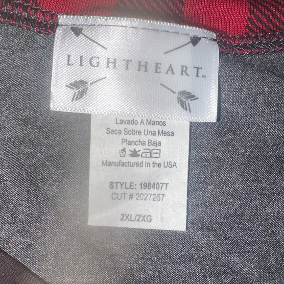 NWT SOUTHERN COUTURE, BUFFALO PLAID RAGLAN TEE CHRISTMAS TRUCK - Picture 4 of 6